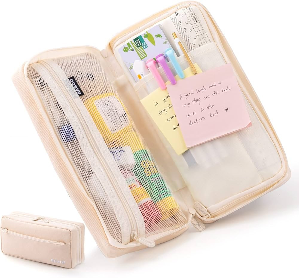 EASTHILL Big Capacity Pencil Case Pencil Pouch School Supplies for College Students Office Simple... | Amazon (US)