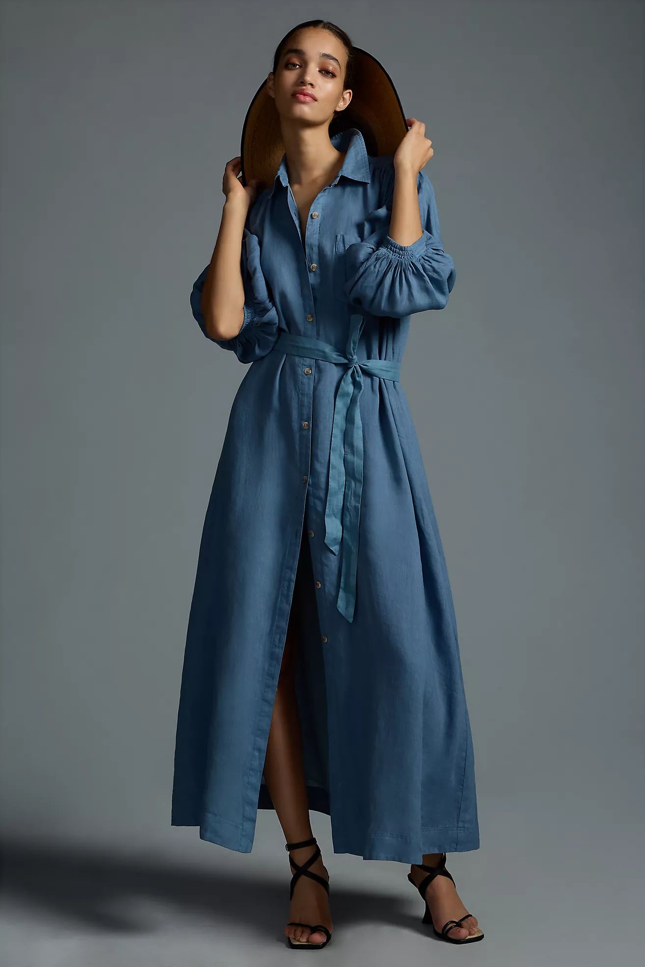 Maeve Linen Shirt Dress | Anthropologie (US)