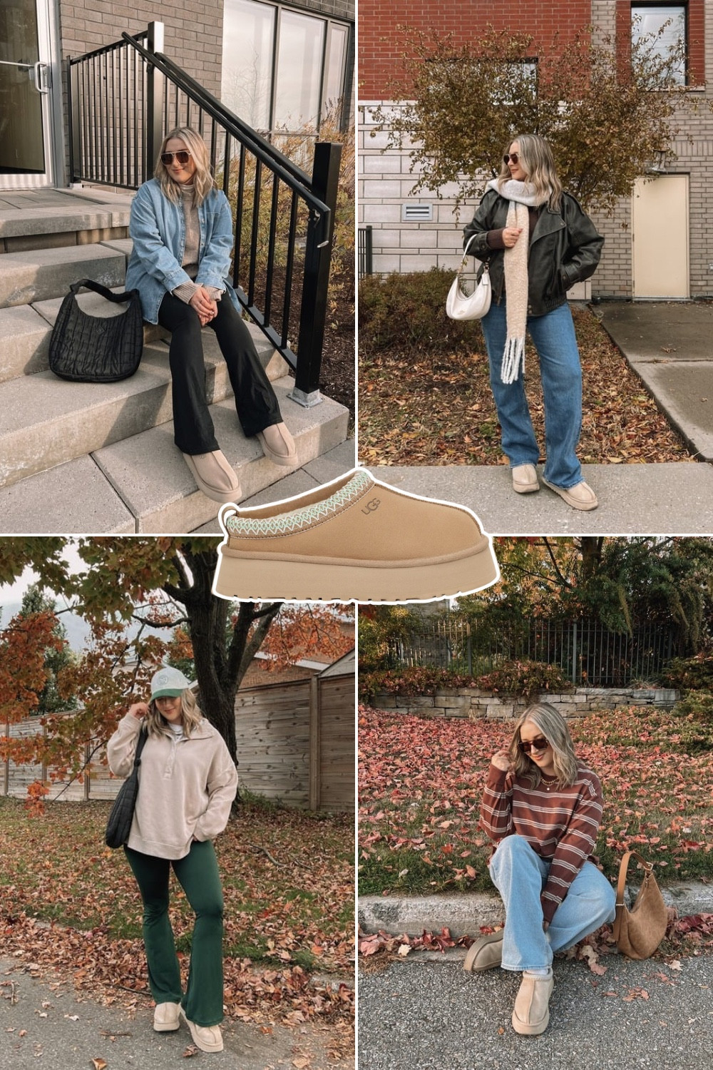 Ways I’ve styled my Ugg Tazz platforms! These are so comfy and fit TTS - I’m a 9.5-10 and wear a 10.
Flare leggings - TTS, L
Quarter snap sweatshirt - TTS, L
Leather jacket - L
Denim shirt - L
Striped shirt - men’s, sized up to XL for super oversized fit
Jeans - wearing 32 for a looser fit

Canadian Old Navy links under “similar products"


#LTKstyletip #LTKmidsize #LTKshoes