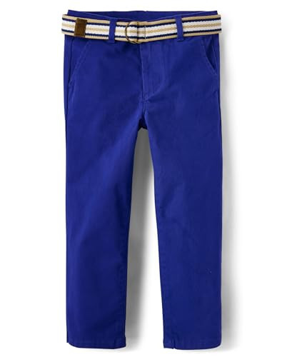 Gymboree,Boys,and Toddler Belted Chino Pants,Blue Belle,2T | Amazon (US)