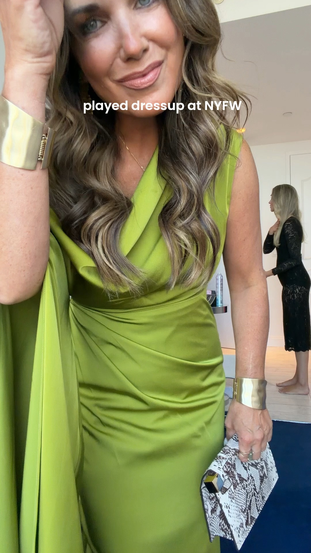 NYFW X LTK event!! Wore this beautiful dress. It is so perfect for a wedding or gala. 
Wearing size 6.

#LTKNYFW #LTKOver40 #LTKPetite