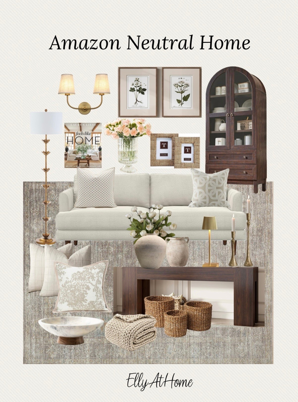 Amazon home neutral styling! Shop cabinets, console table, area rug, throw pillows, vases, artwork, lighting and more home decor accessories.

#LTKHome #LTKSaleAlert