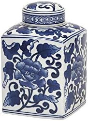 Imax 89829 Toll Mache Small Lidded Jar - Handcrafted Ceramic Canister, Lidded Kitchenware, Modern... | Amazon (US)