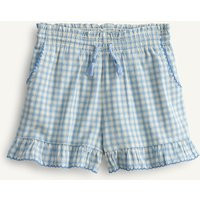 Zara - Limited Edition Embroidered Plaid Shorts - Blue / White - 7 Years (48,0 Inches) - Kids | Zara US