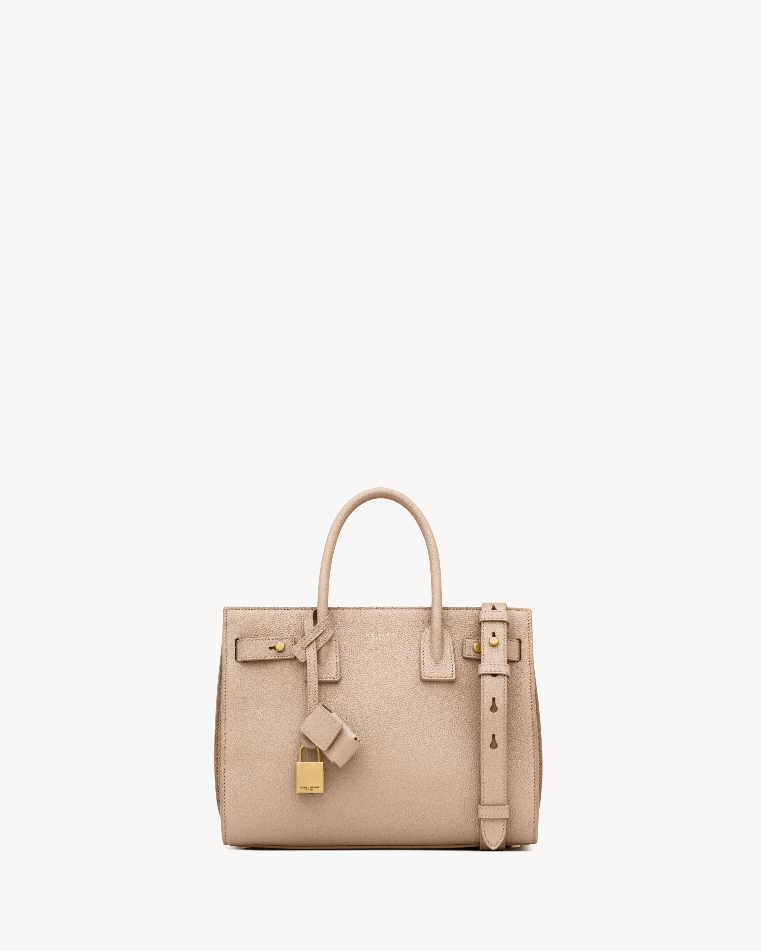 Sac De Jour In Supple Grained Leather - Baby Beige One Size | Saint Laurent Inc. (Global)