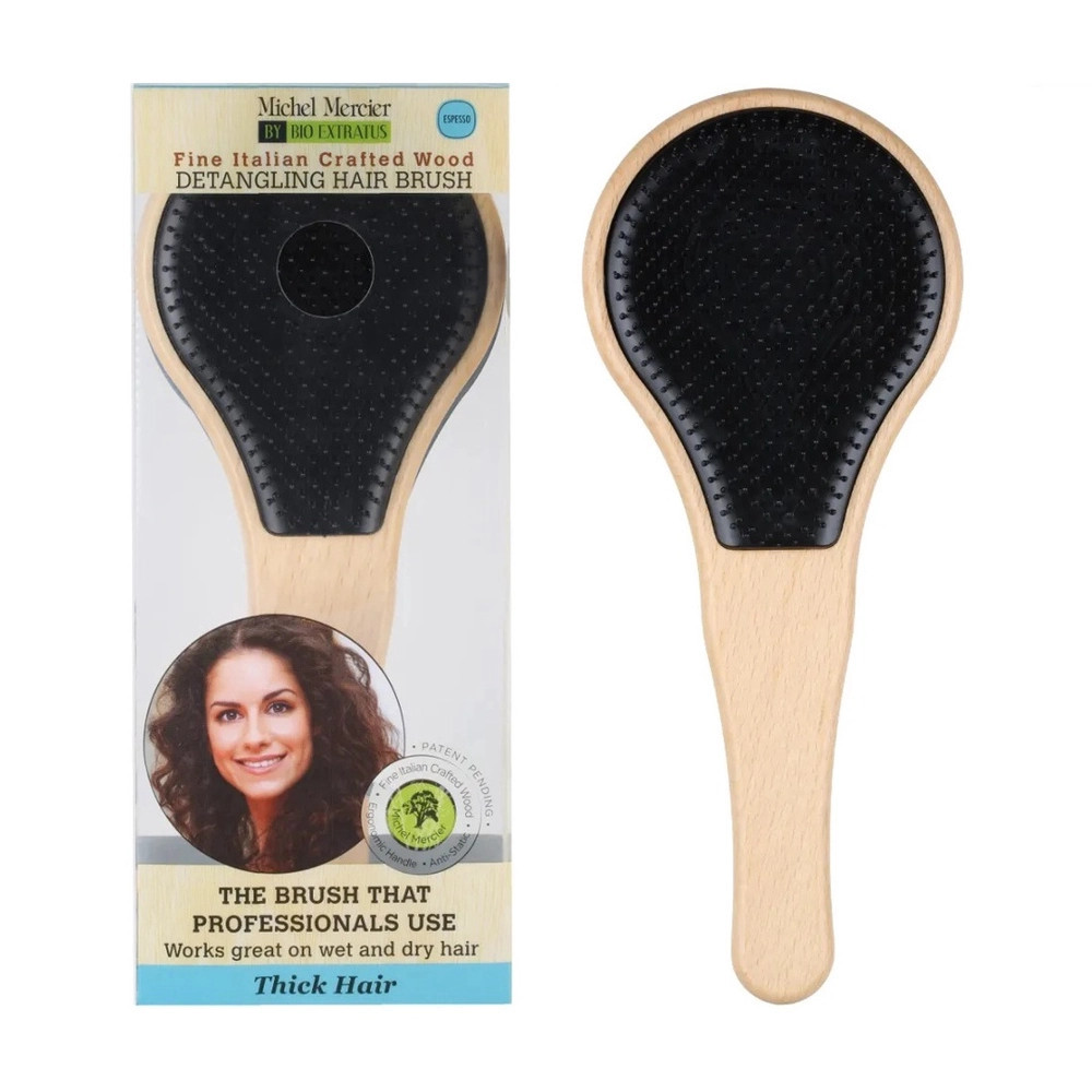 Escova Michel Mercier Cabelos Espessos Madeira Bio Extratus em Promoção | Ofertas na Americanas | Americanas (BR)