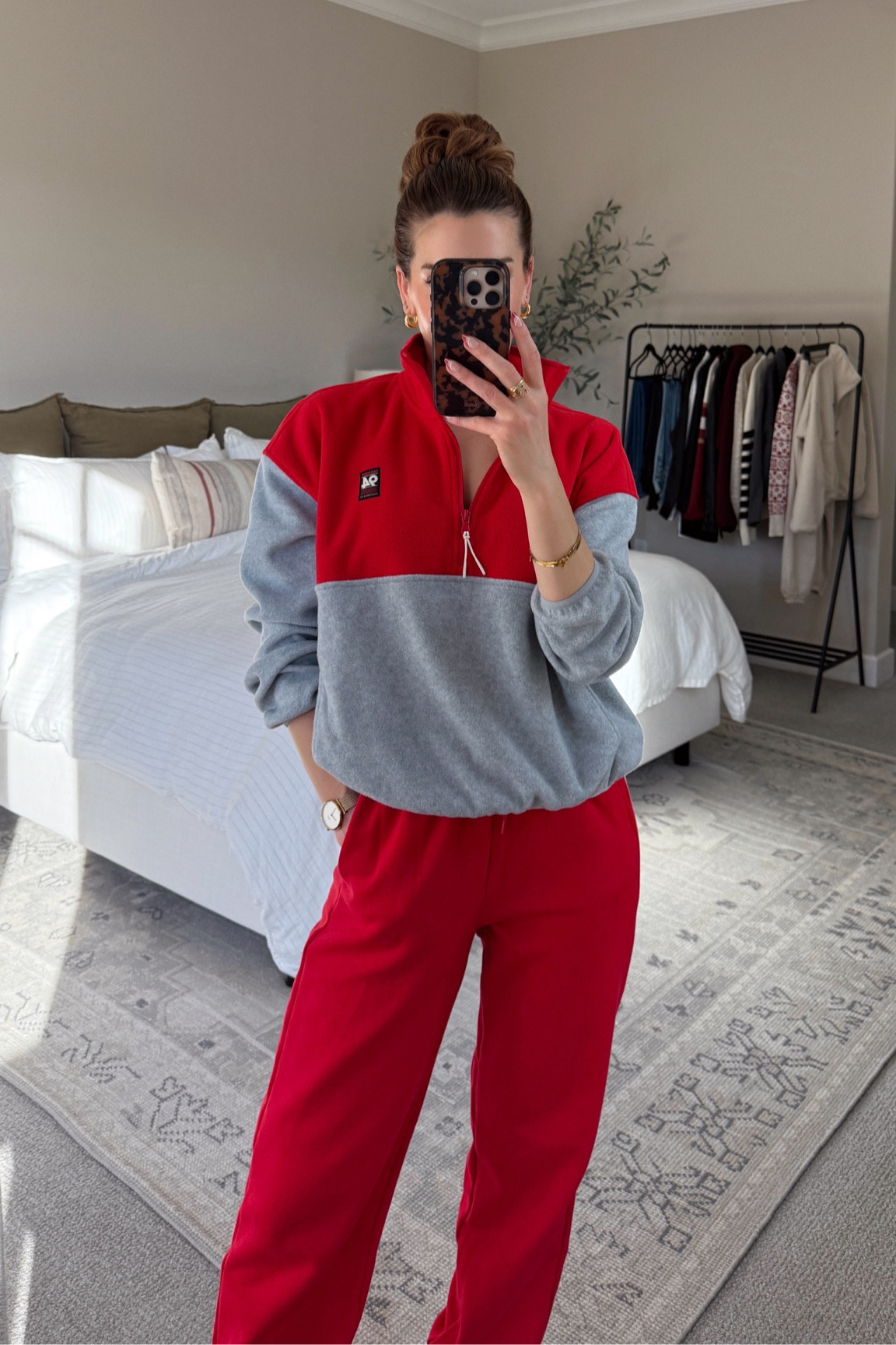 Saturdays are for sweats, I don’t make the rules. Fleece half-zip, high-waisted sweatpants, cozy, comfortable

#LTKCyberWeek #LTKHoliday #LTKSeasonal