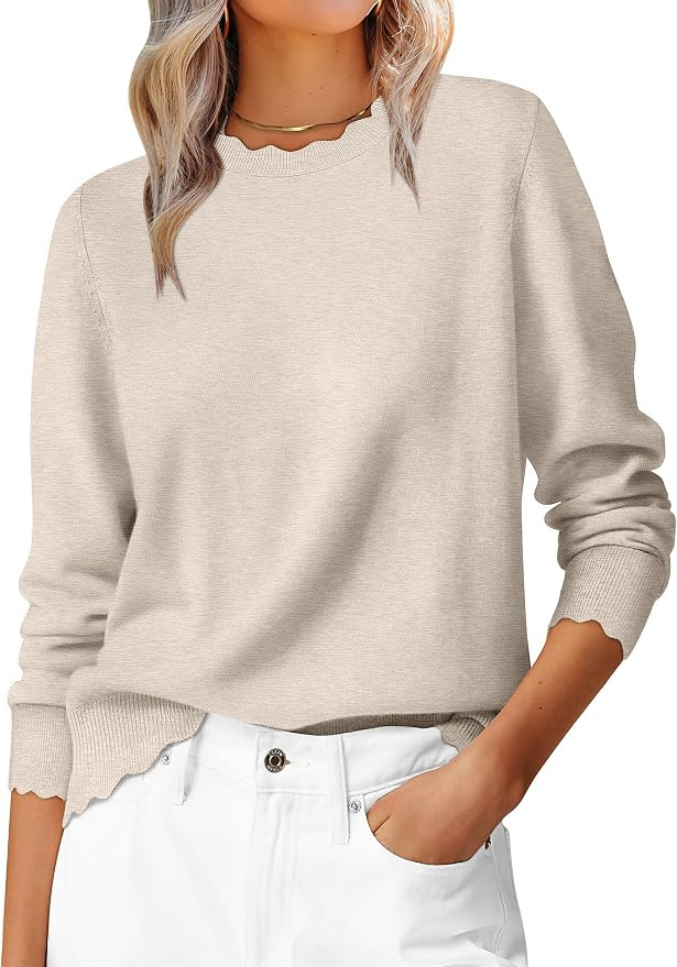 ANRABESS Sweaters for Women Fall Loose Fit Lightweight | Amazon (US)