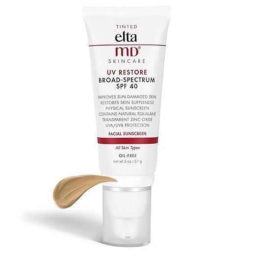 EltaMD UV Restore SPF 40 Anti Aging Face Moisturizer For Women, Broad Spectrum Physical Sunscreen... | Amazon (US)