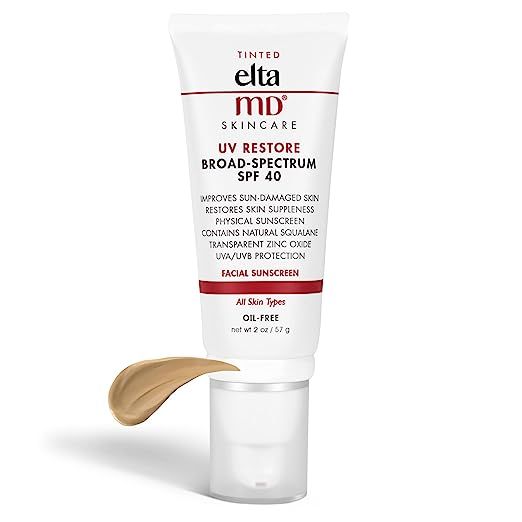 EltaMD UV Restore SPF 40 Anti Aging Face Moisturizer For Women, Broad Spectrum Physical Sunscreen... | Amazon (US)