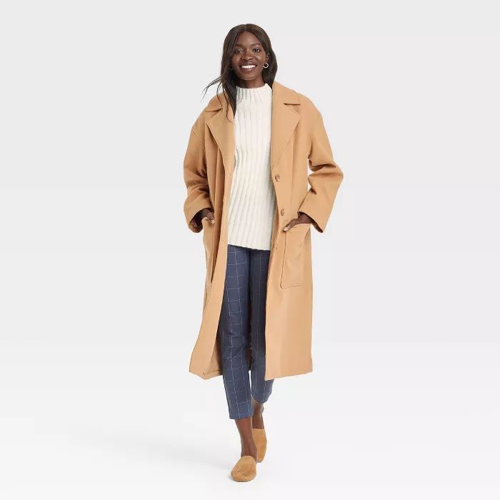 Women's Relaxed Fit Top Overcoat - A New Day™ | Target