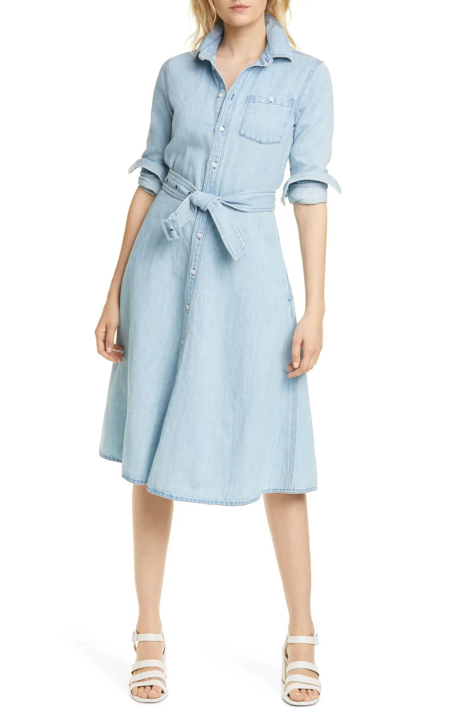 Pinto Long Sleeve Chambray Shirtdress | Nordstrom