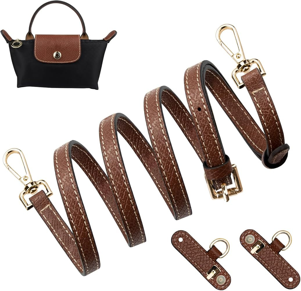 SOPROM Crossbody Strap for Longchamp Mini Bag, Strap Kit for Long Champ Le Pliage(Width:11mm,Colo... | Amazon (US)