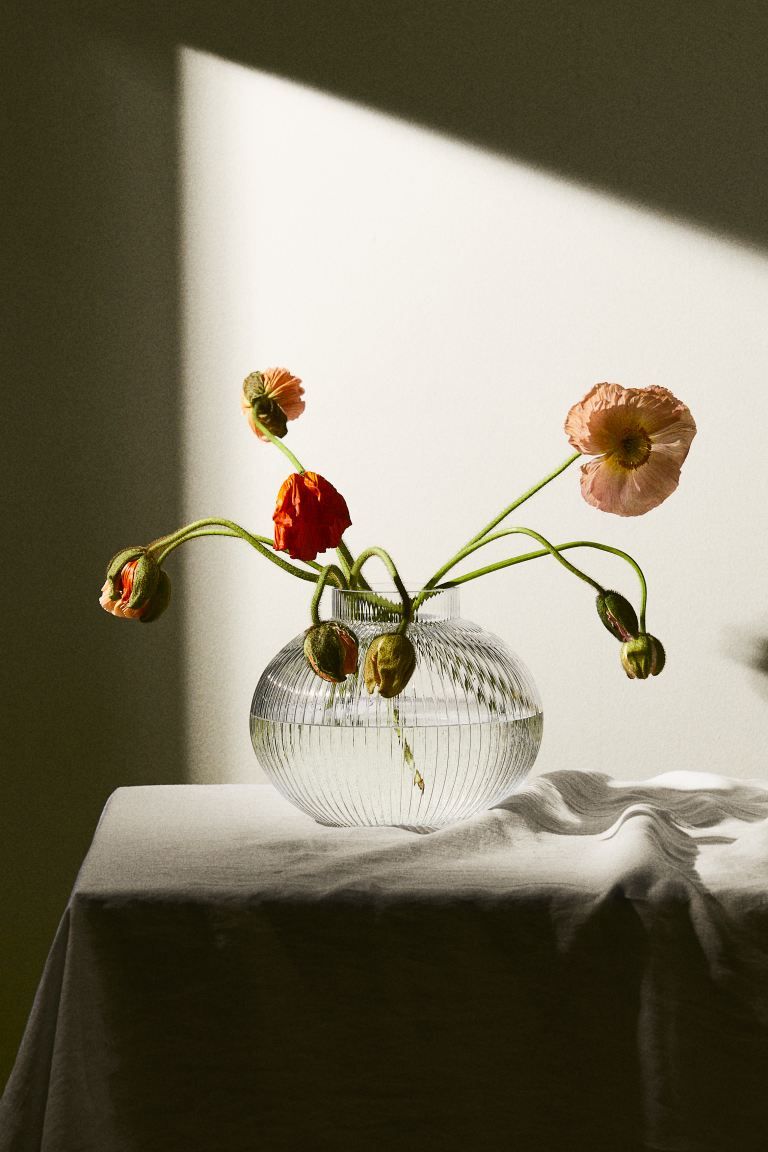 Glass Vase - Transparent - Home All | H&M US | H&M (US + CA)