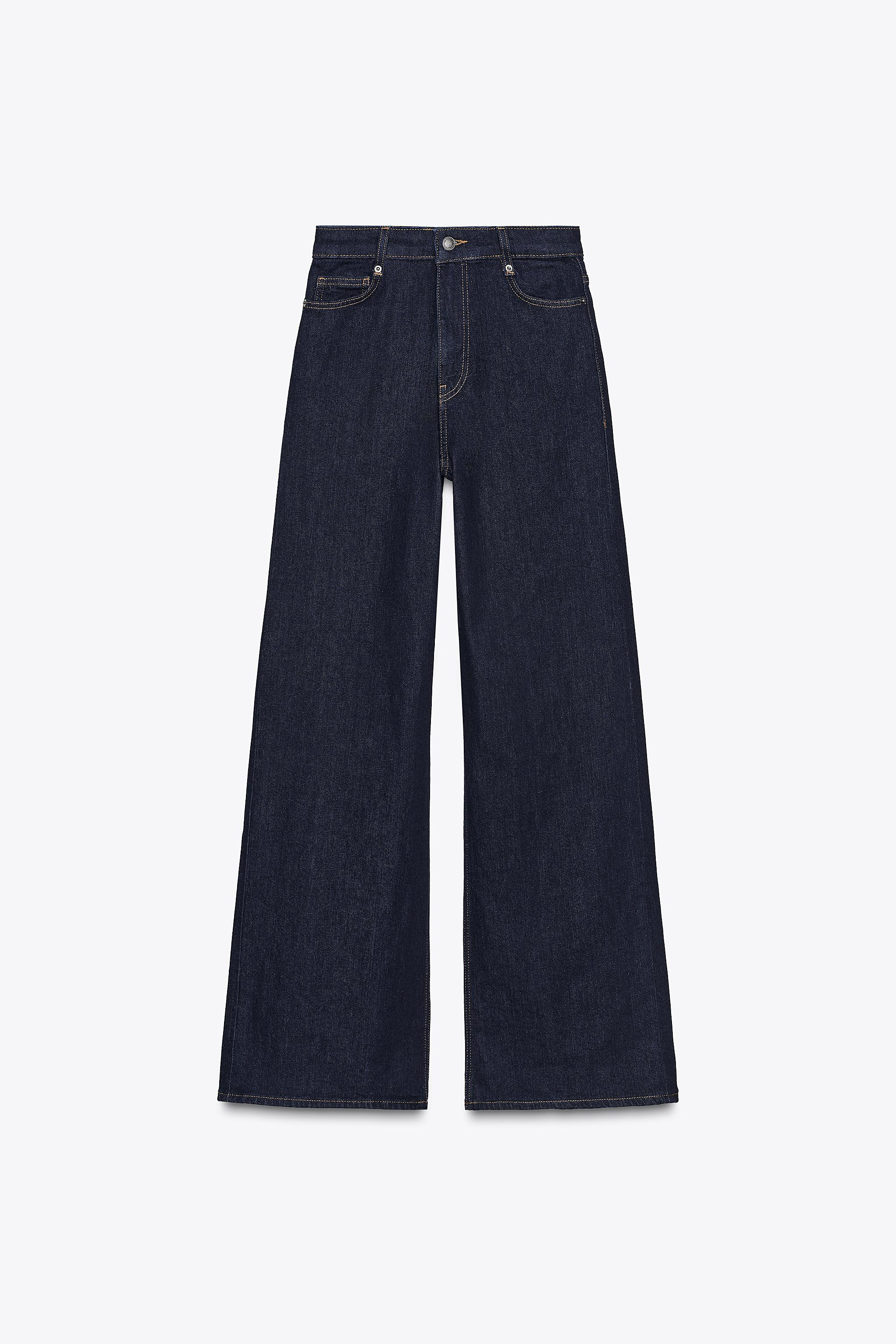 ZW COLLECTION HIGH RISE WIDE LEG JEANS | Zara US