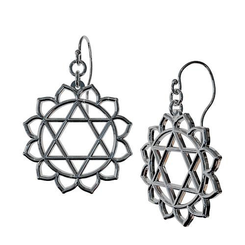 Heights Jewelers Heights Jeweler Sterling Silver Heart Chakra Earrings | HSN