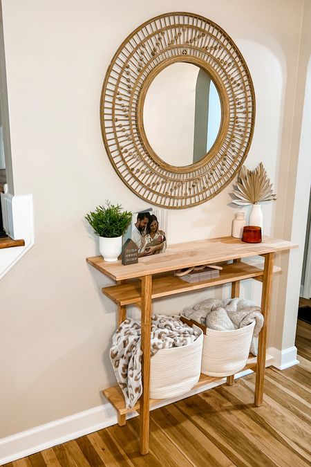 The perfect console table for your space 🤗 boho decor - neutral decor - home inspiration - home organization - home style 

#LTKfamily #LTKunder100 #LTKhome