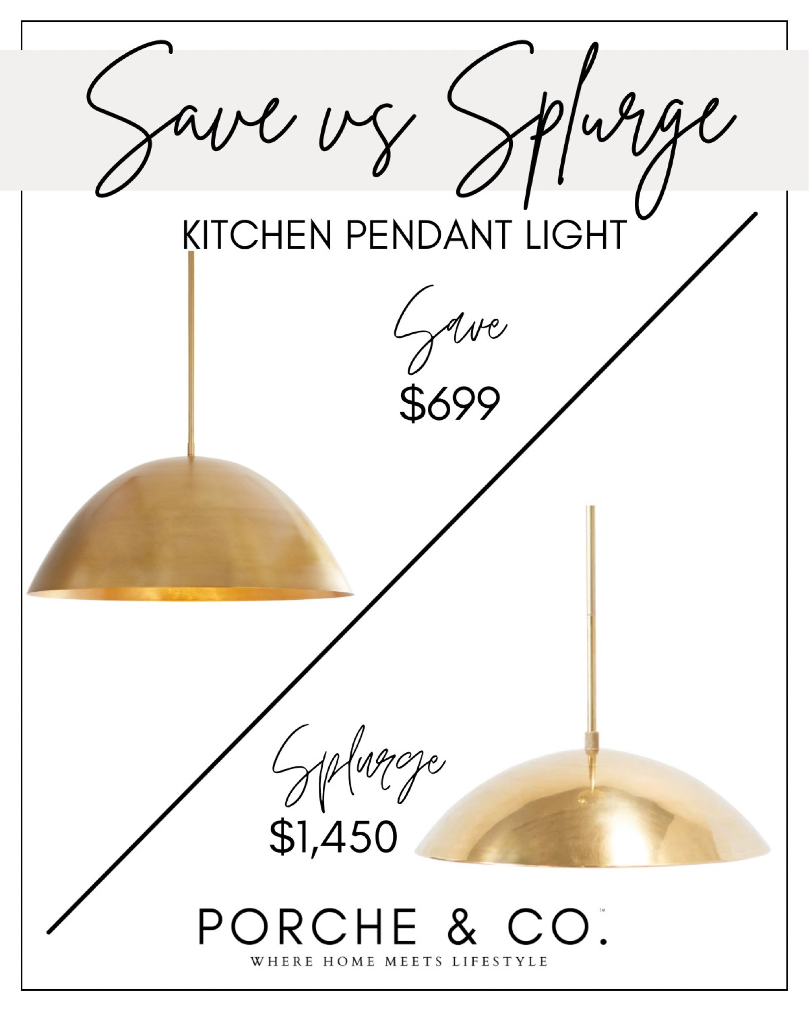 Save vs splurge 
Pendant lighting 
Modern classic design 
Timeless kitchen 
#moodboard #visionboard #porcheandco

#LTKFind #LTKhome #LTKstyletip