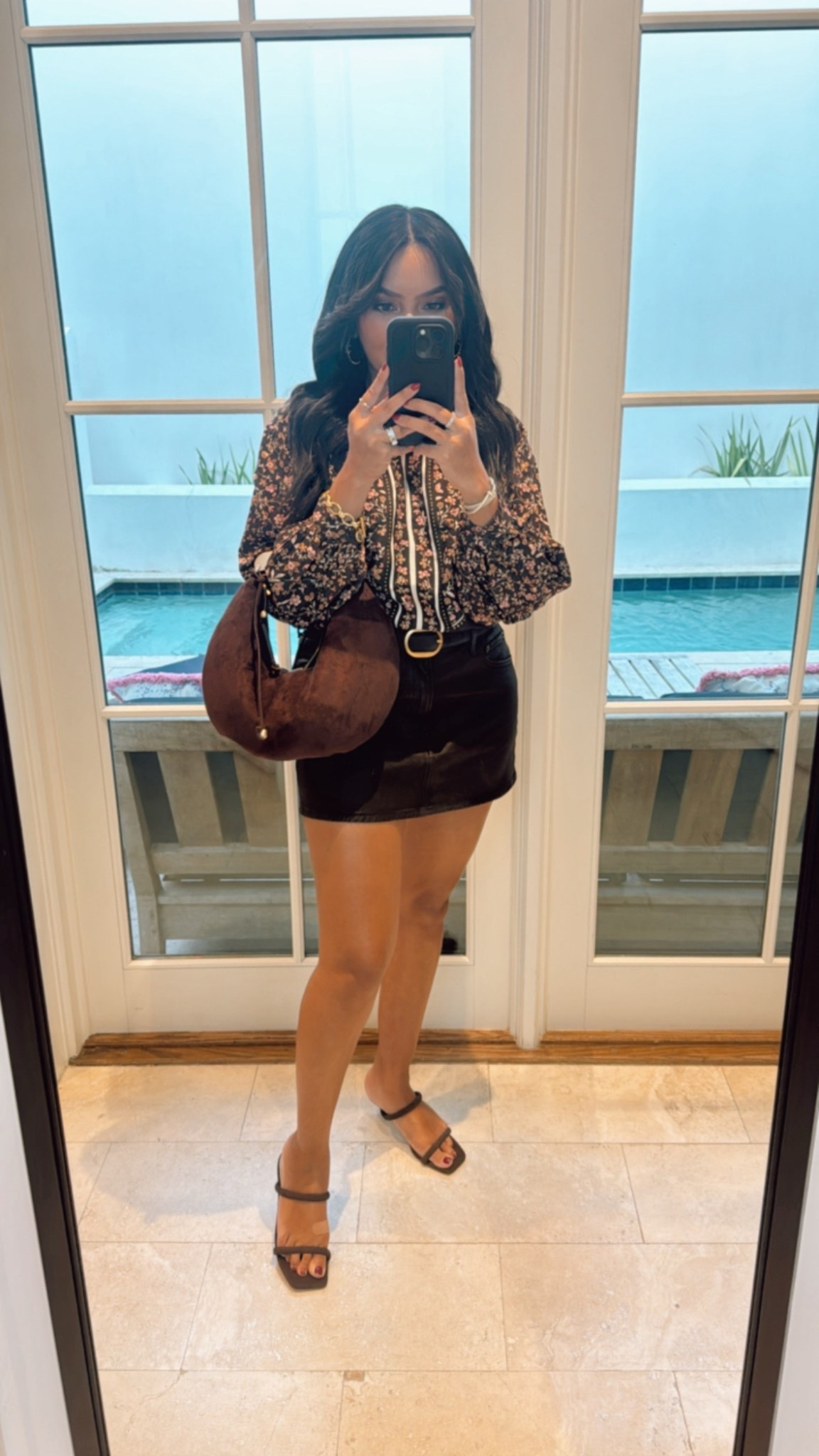 Top size xs petite TTS 
Heels size 5 TTS 
Not linking this skirt - don’t recommend!

#LTKPetite #LTKStyleTip #LTKSaleAlert