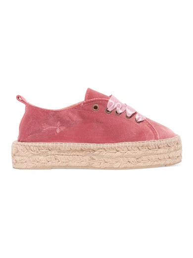 Manebi - Lace-up Velvet Espadrilles - Pink | NET-A-PORTER (UK & EU)