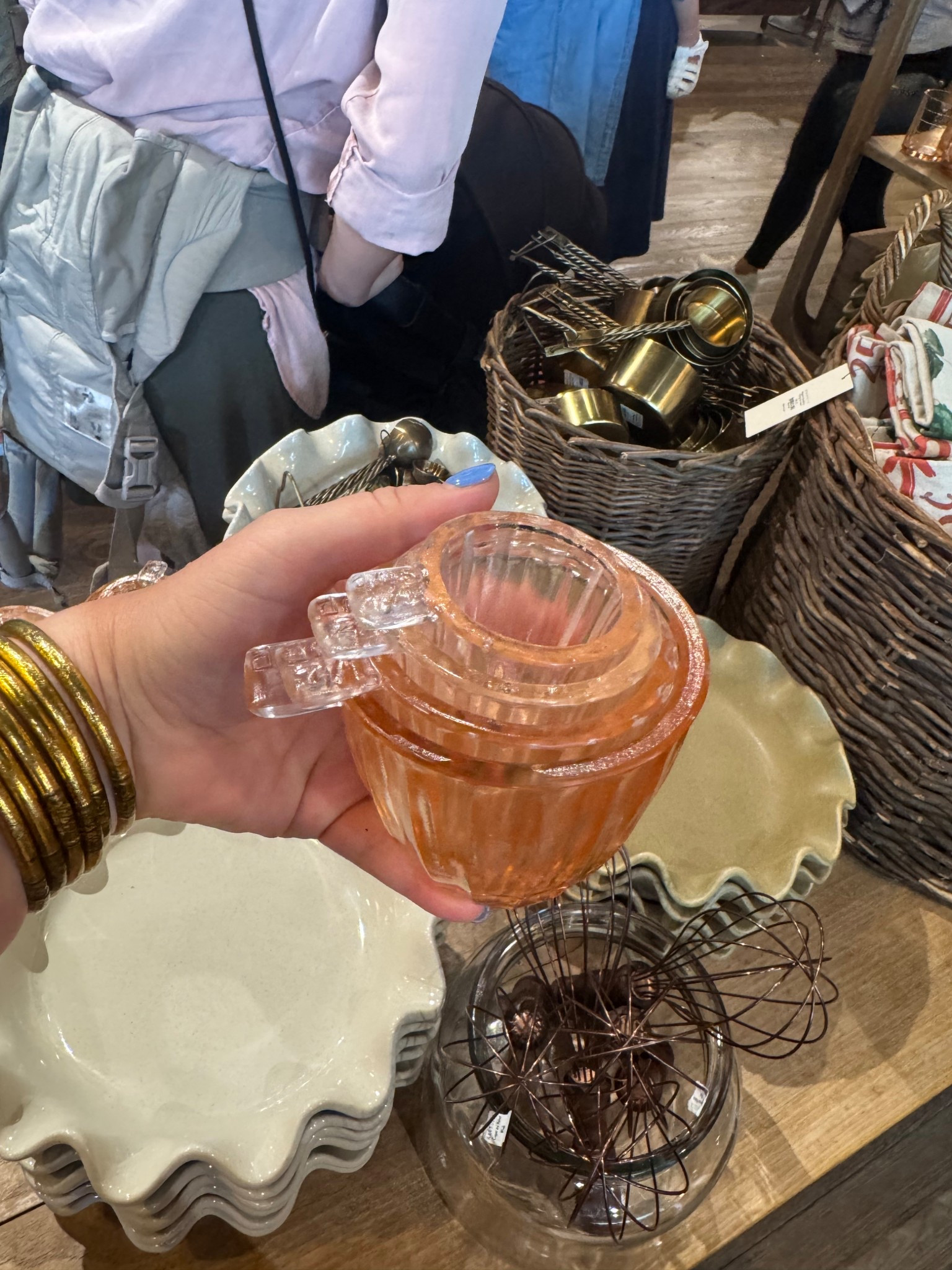 I brought this charming blush glass measuring cup home with me from Magnolia Market. I love the size, color, and shape of it! It will look so cute perched on my kitchen counter.

#LTKHome