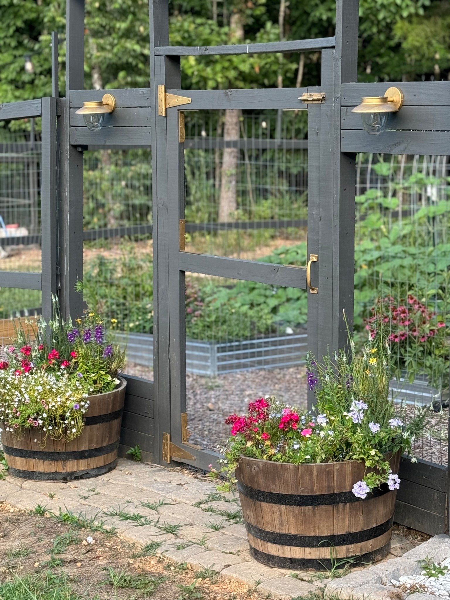 I bought these solar lights off of Amazon, but they were black. So I used gold leaf rub n buff to make them stand out!

I’ve been pleasantly surprised at how well they have held up in the weather all year long. 

#LTKHome #LTKSeasonal