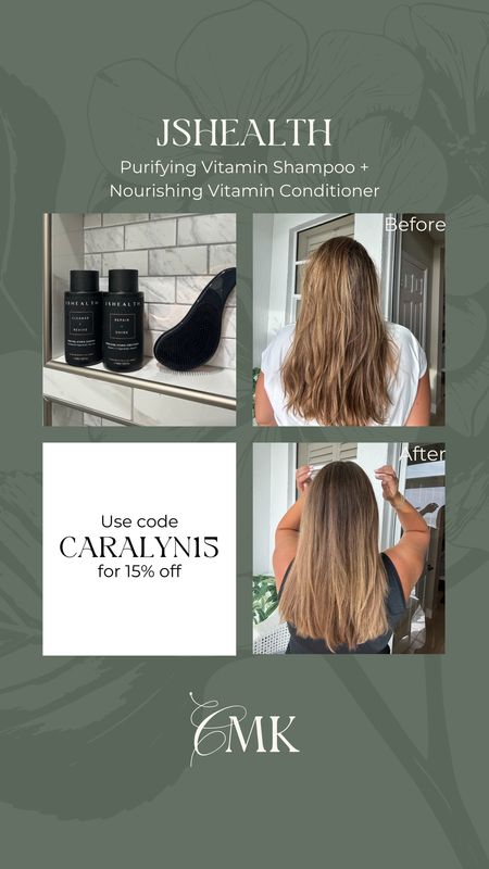 This shampoo + conditioner has nourished and repaired my hair. Use code CARALYN15 for 15% off. @jshealthvitamins #JSHealthPartner

#LTKbeauty #LTKstyletip #LTKGiftGuide