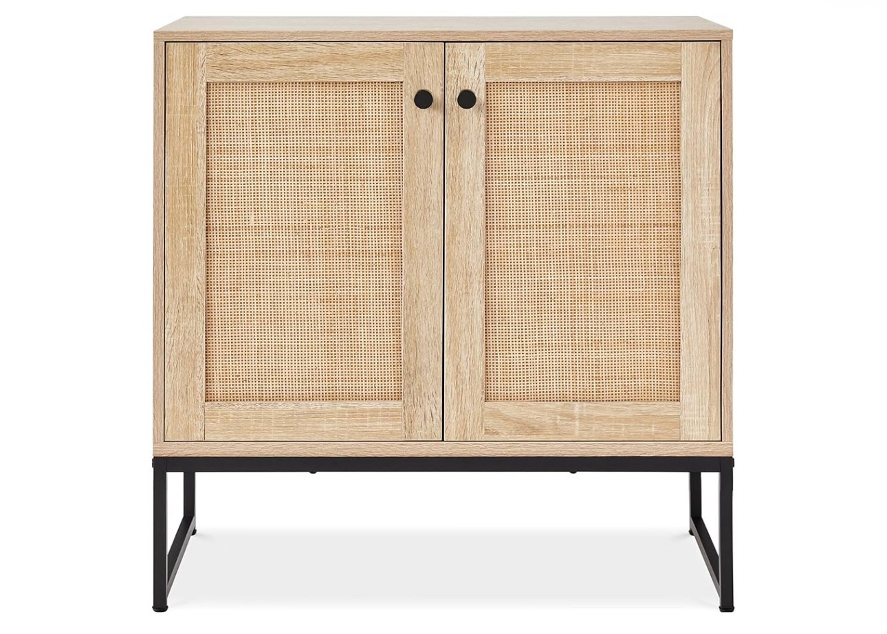 Best Choice Products 2-Door Rattan Storage Cabinet, Accent Furniture, Multifunctional Cupboard for Living Room, Hallway, Kitchen, Sideboard, Buffet Table w/Non-Scratch Foot Pads - Natural

#LTKHome
