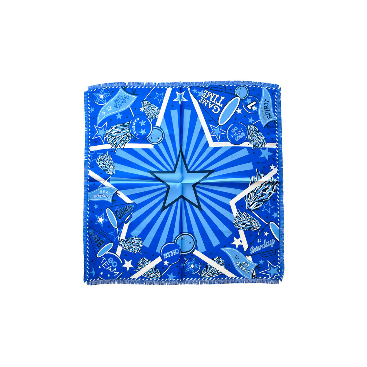 Blue Fringed Spirit Scarf™ | Saturday Silks