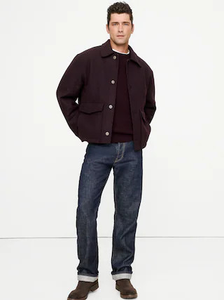 Double-Faced Wool-Blend Utility Jacket | Banana Republic (CA)