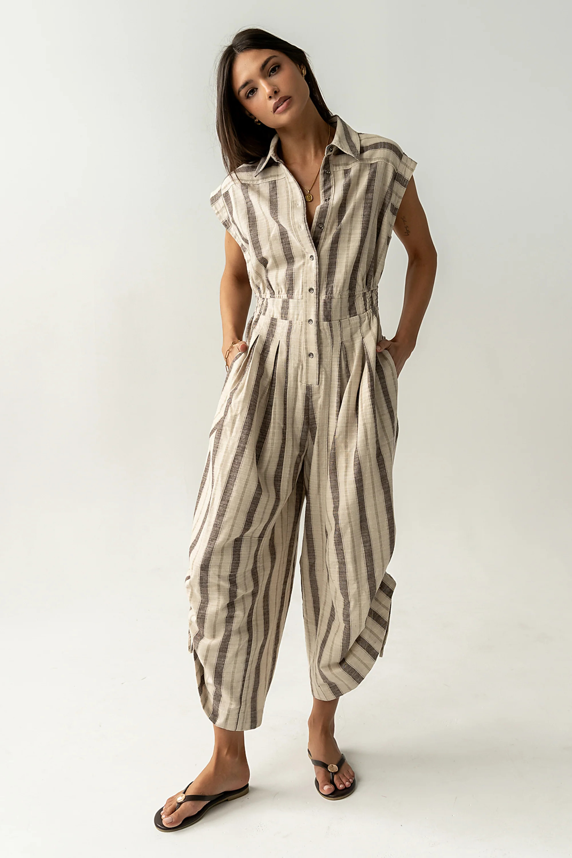 Maggie Striped Parachute Jumpsuit | Böhme US