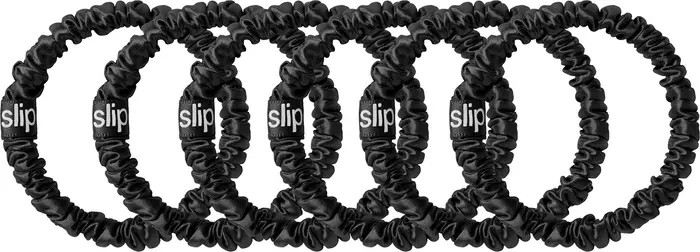 Pure Silk 6-Pack Skinny Scrunchies | Nordstrom