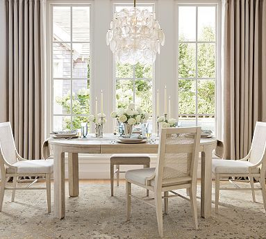 Aptos Round Extending Dining Table (50"-74") | Pottery Barn (US)