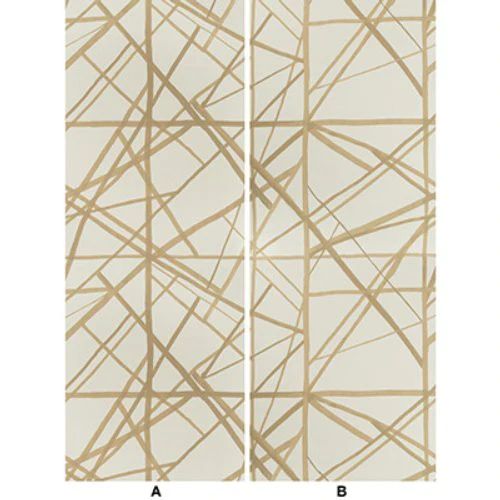 Groundworks Channels Paper Latte/Suede Wallpaper | DecoratorsBest