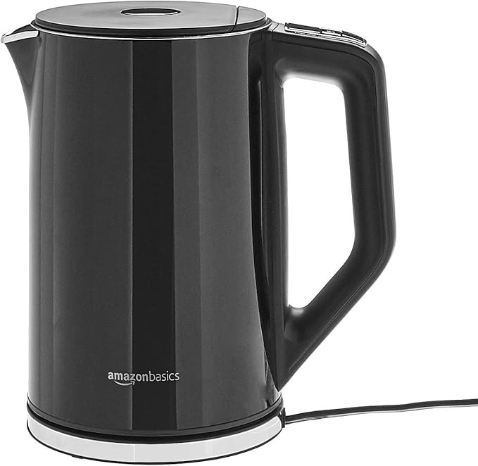 AmazonBasics Stainless Steel Kettle with Temperature Control, 1.5L, Black | Amazon (US)