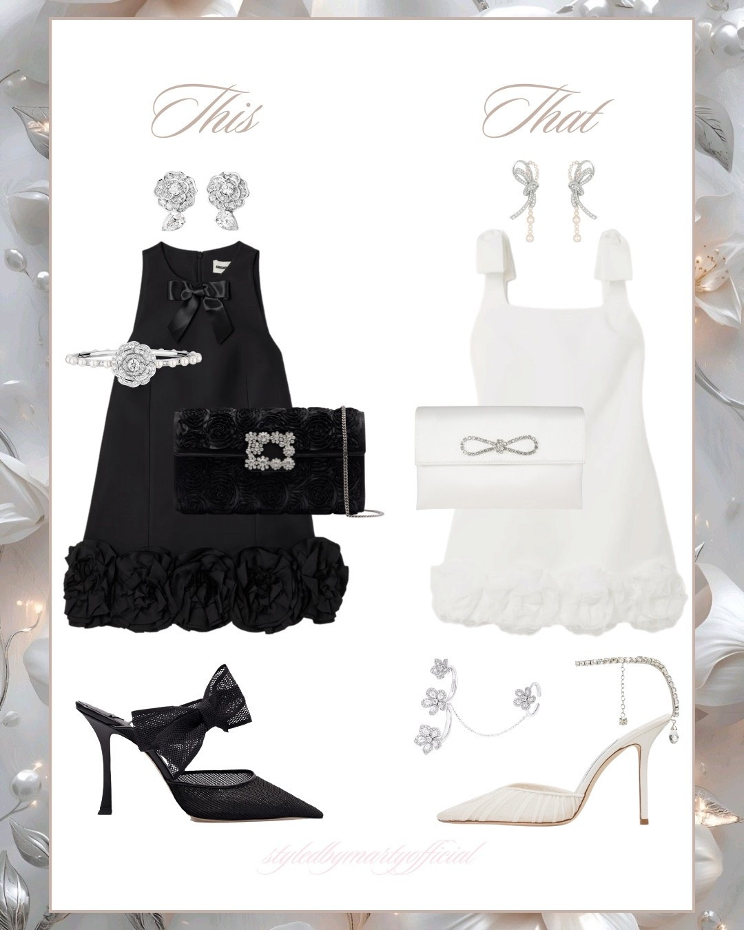 This Or That?🖤🤍

Winter outfit, winter style, winter dress, classy style, classy outfit, elegant outfit, feminine fashion, feminine style, party dress, mini dress, date outfit, romantic date outfit, black mini dress, white mini dress, after party outfit, pochette, clutch bag, black bow heels 

#LTKWedding #LTKSeasonal #LTKMidsize