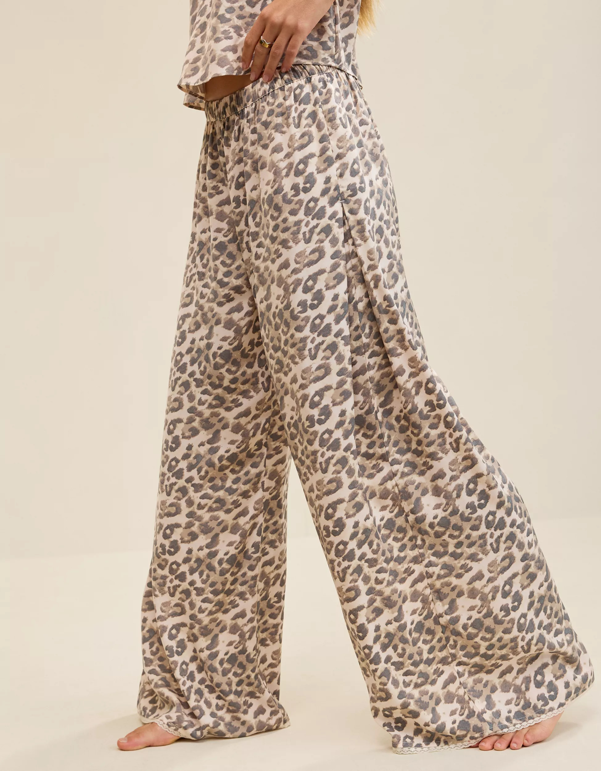 Aerie Satin Trouser PJ | Aerie