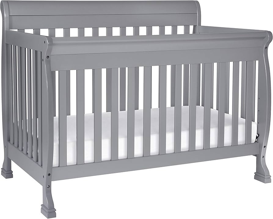 DaVinci Kalani 4-in-1 Convertible Crib in Grey, Greenguard Gold Certified | Amazon (US)