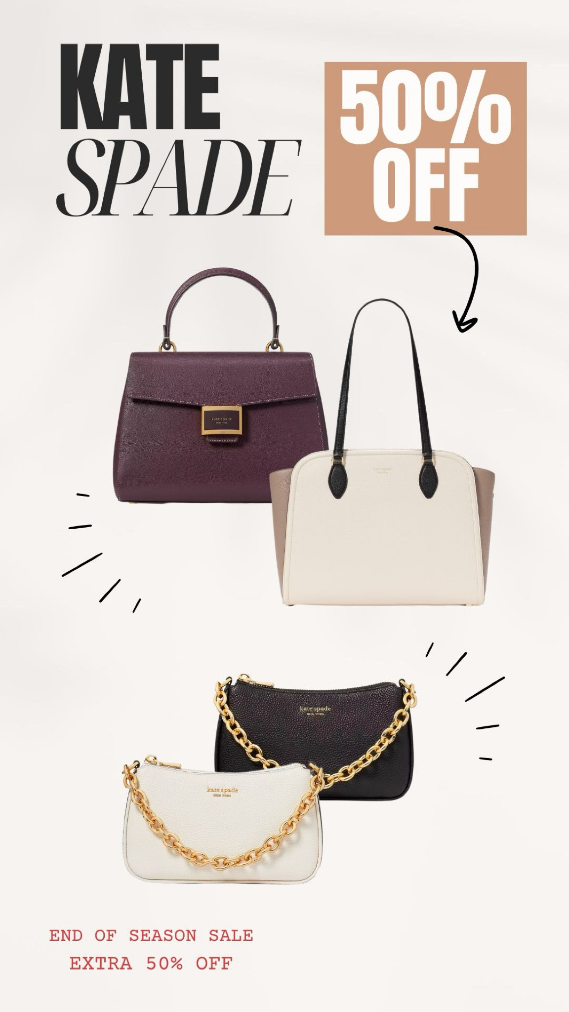 Extra 50% off sale styles at Kate Spade 💕

#LTKSaleAlert #LTKStyleTip #LTKItBag