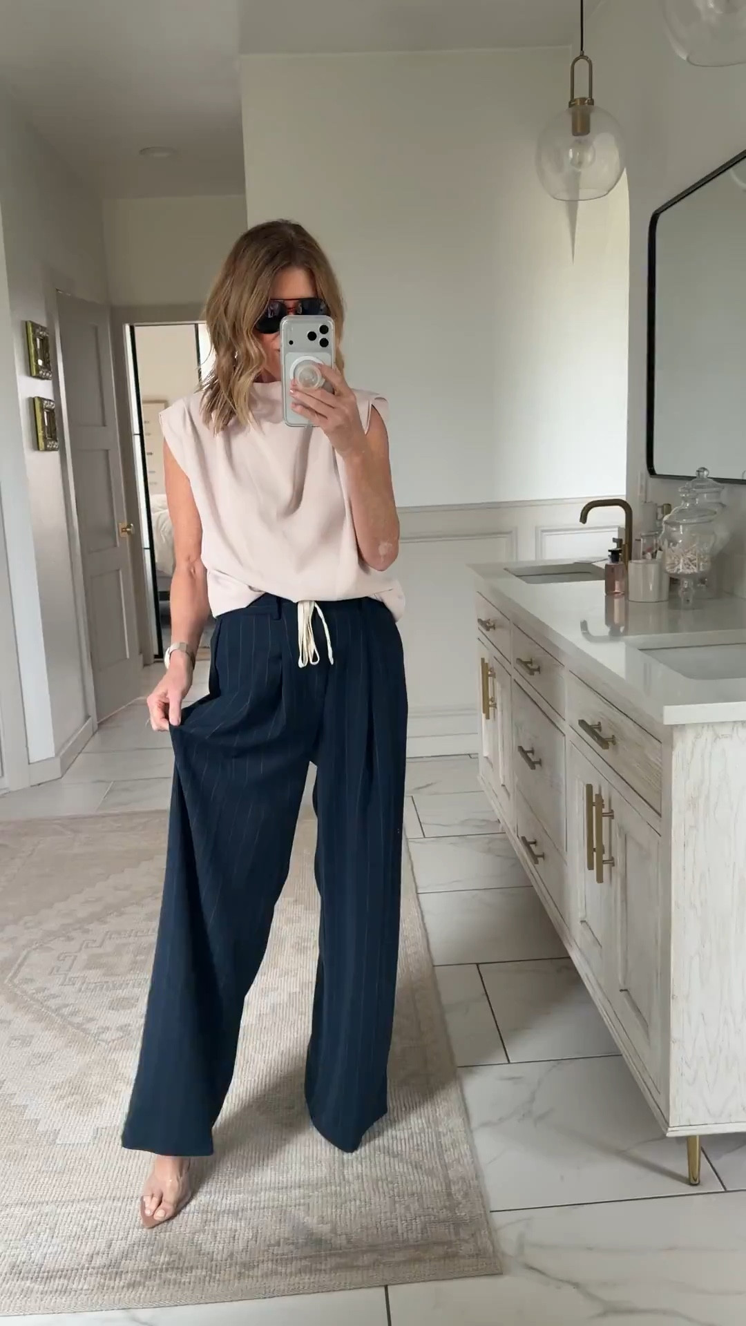 Wearing a small pant and a small top 

#LTKOver40