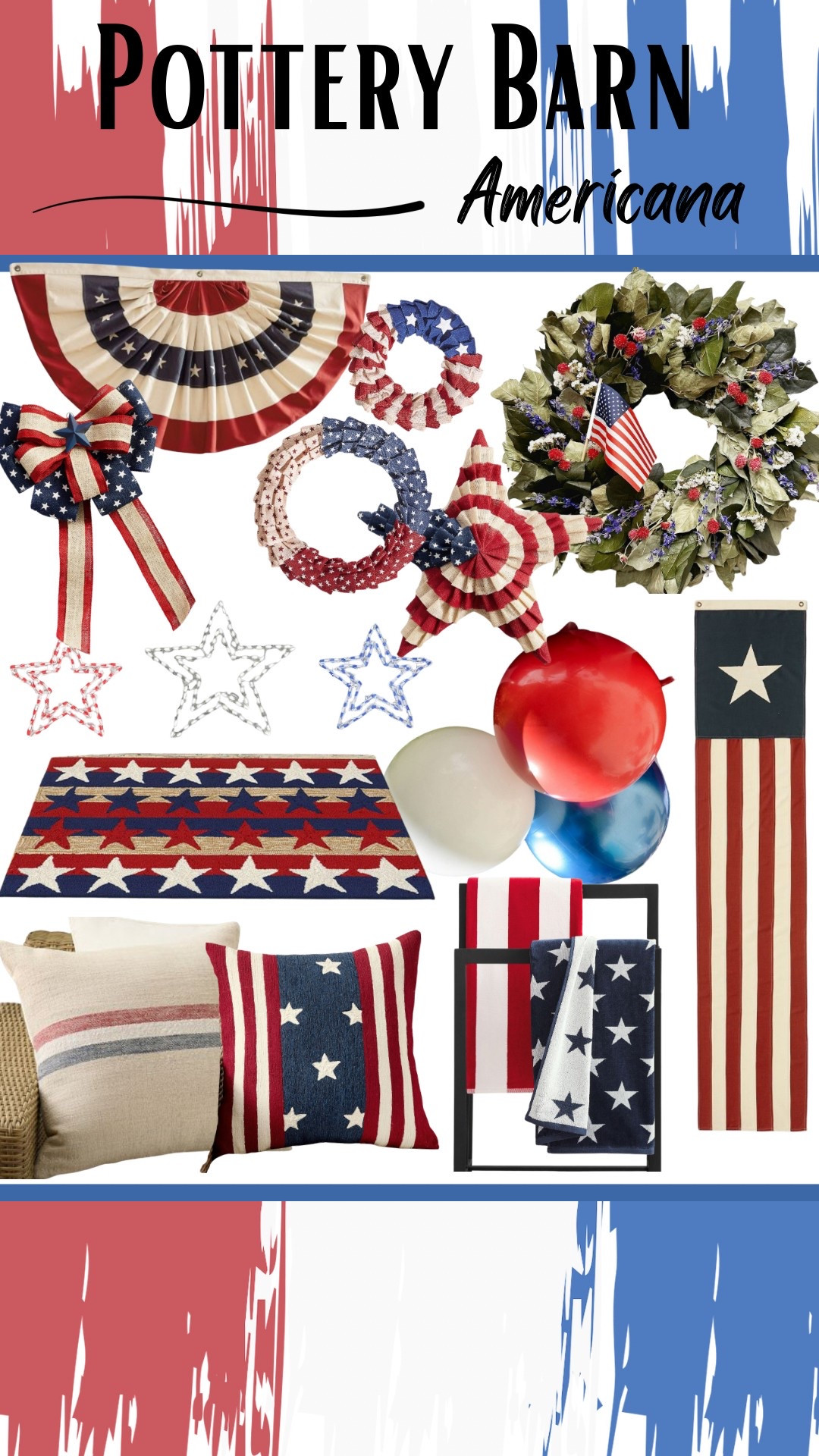 Pottery Barn Americana outdoor decor  

#LTKSummerEdit #LTKHome #LTKSeasonal