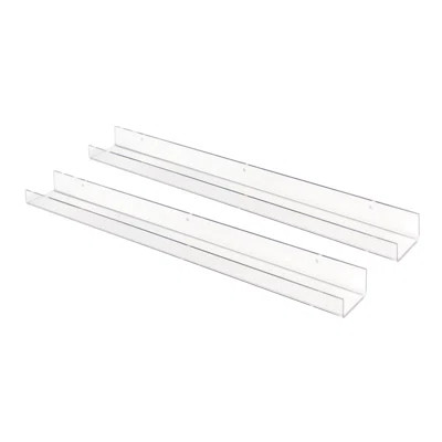 Purington 2 Piece Floating Shelf Set Mercer41 Size: 2.5" H x 36" W x 4" D | Wayfair North America