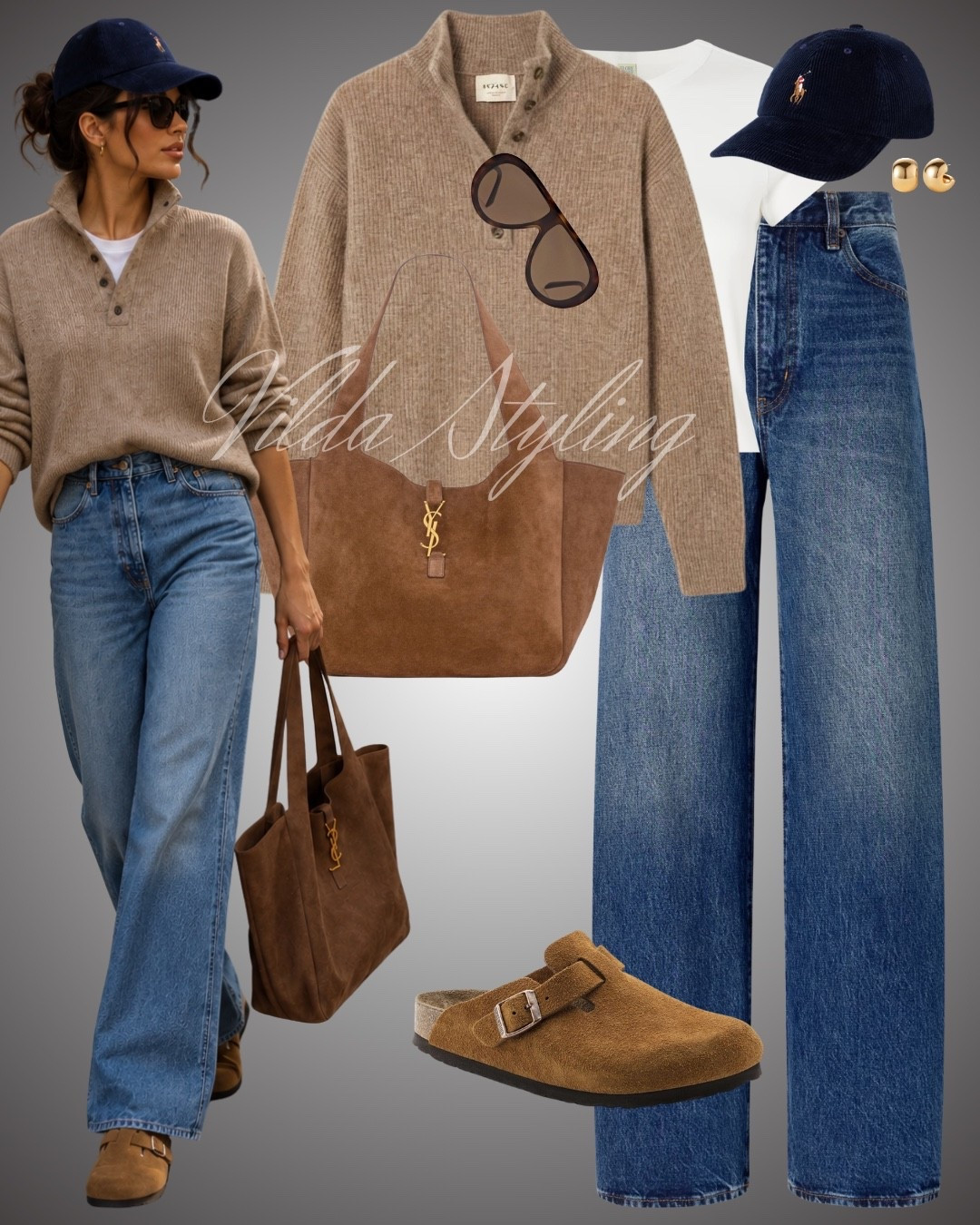 Cozy neutrals for fall 🤎 A soft knit, relaxed denim and suede accessories — the perfect effortless everyday combo. 🍂✨


 fall outfit, autumn style, neutral outfit, brown sweater, knit sweater, wide leg jeans, suede bag, suede clogs, casual chic, everyday outfit, cozy fall style, effortless style, transitional outfit, fall fashion, outfit inspiration

#LTKautumn #LTKjeans #LTKshoes