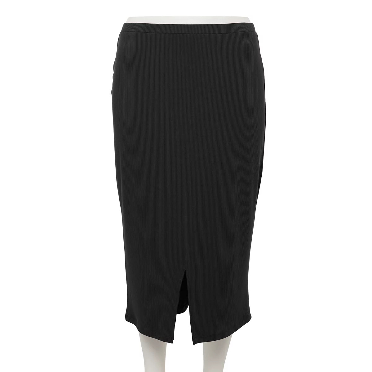 Juniors' Plus Size SO® Front Slit Midi Skirt | Kohl's