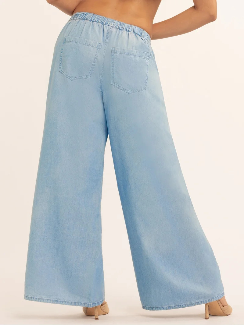 Jessica Simpson Women's Nara Pull On Wide Leg Pant, Sizes XS-XL - Walmart.com | Walmart (US)
