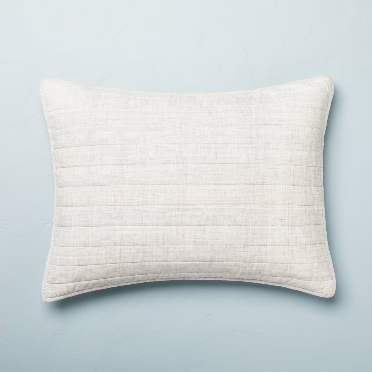 Channel Stitch Heathered Pillow Sham - Hearth & Hand™ with Magnolia | Target