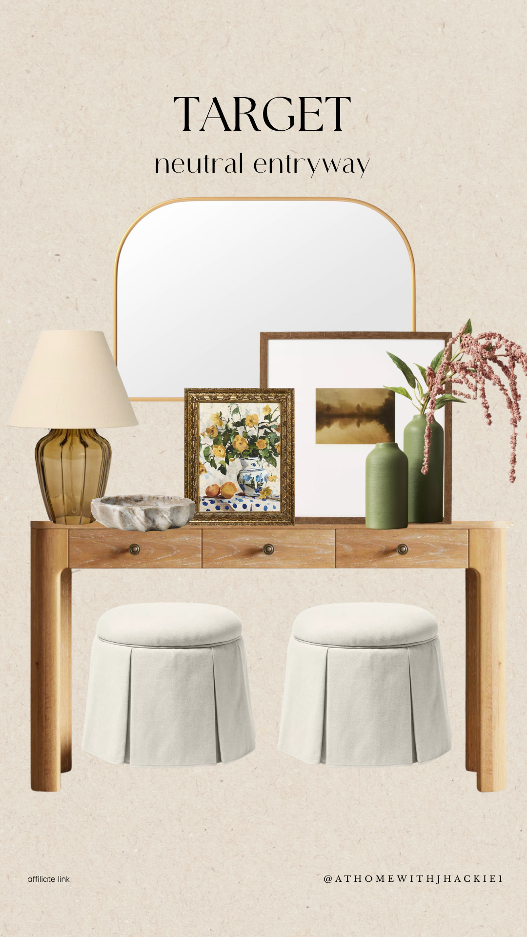 Target Neutral Entryway, target home decor, target entryway decor, neutral entryway, entryway styling ideas, target console table, entryway mirror, neutral home styling, olive green decor, vintage artwork, target lamps, cozy entryway decor, modern organic home, neutral stools, layered entryway decor, affordable entryway ideas, target home finds, designer look for less, warm neutral decor, home styling inspiration, target furniture finds

#LTKSeasonal #LTKHome