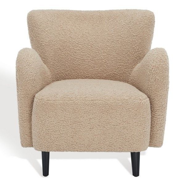 Rayanne Modern Wingback Chair In Light Brown | 1stopbedrooms