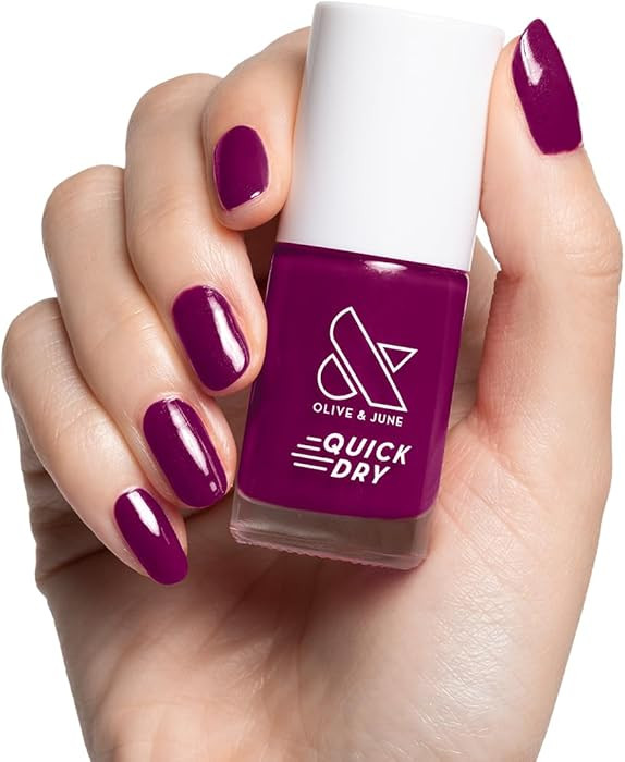Olive & June Quick Dry Nail Polish | Instant, Fast-Drying, Smudgeproof Color | 15-free, Vegan, Cr... | Amazon (US)