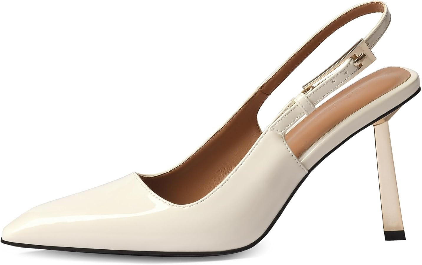 iiimmu Slingback Heels for Women 3.5 in / 4 in Kitten Heel Closed Toe Pumps Dress Shoes | Amazon (US)